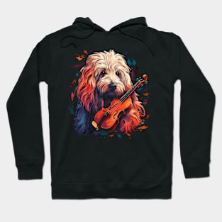 Komondor Playing Violin Hoodie